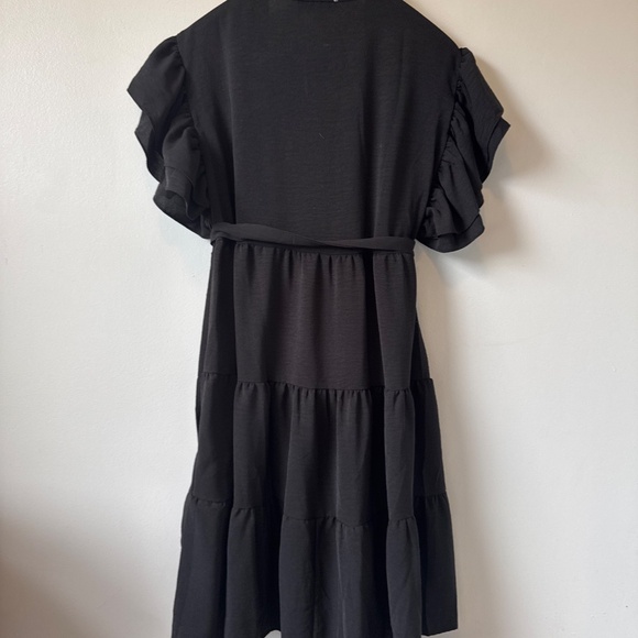 SHE+SKY Black ruffle dress - Picture 8 of 8